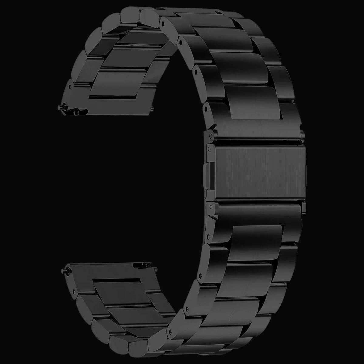 18mm Black PVD Stainless Steel Bracelet which is Compatible with MWC, Elvia, Aeschbach, CWC and Other Brands