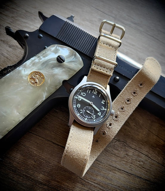 MWC 1940s/1950s "Dirty Dozen" Pattern General Service Watch with Automatic Self Winding Mechanical Movement and Sapphire Box Crystal