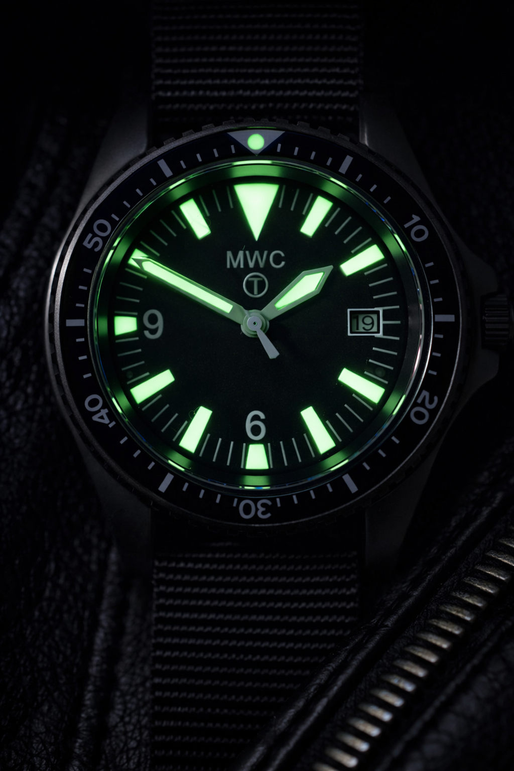 Current NATO Pattern Quartz Military Divers Watch with Sapphire Crystal and 10 Year Battery Life and Ceramic Bezel - NATO STOCK NUMBER NSN 6645-99-157-3496