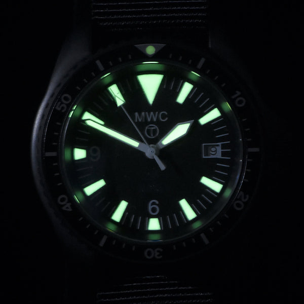 Latest MWC 2024 Pattern Quartz PVD Military Divers Watch with Sapphire Crystal and 10 Year Battery Life - NATO STOCK NUMBER NSN 6645-99-969-5589