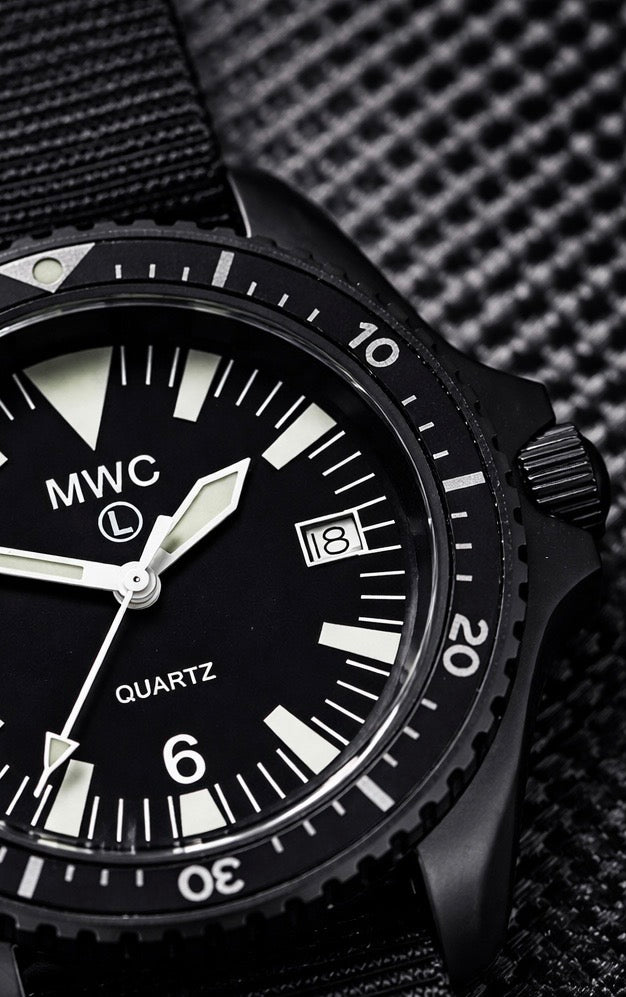 Current NATO Pattern Quartz PVD Military Divers Watch with Sapphire Crystal and 10 Year Battery Life - NATO STOCK NUMBER NSN 6645-99-969-5589