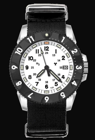 MWC P656 Latest Model Titanium Tactical Series Watch with GTLS Tritium and Ten Year Battery Life (Non Date Version)