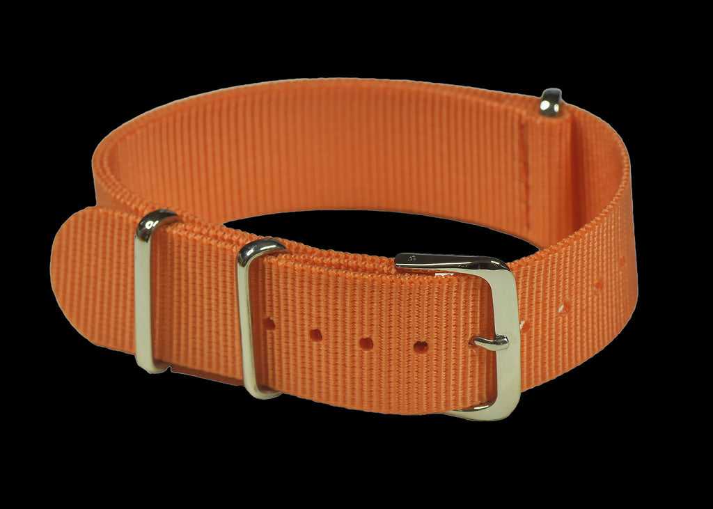 22mm Orange "Subdued" SAR NATO Military Watch Strap