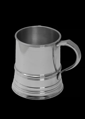 James Yates - One Pint Solid Pewter Tankard - Identical weight and dimensions as the manufacturers 19th century originals