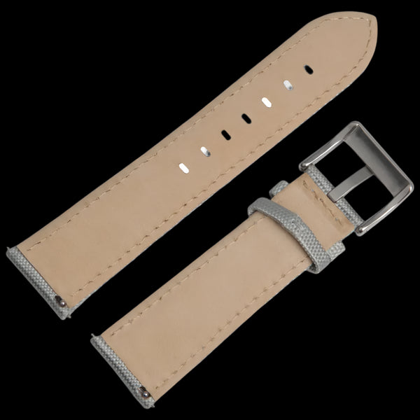 22mm Light Grey Sailcloth CORDURA® Watchstrap