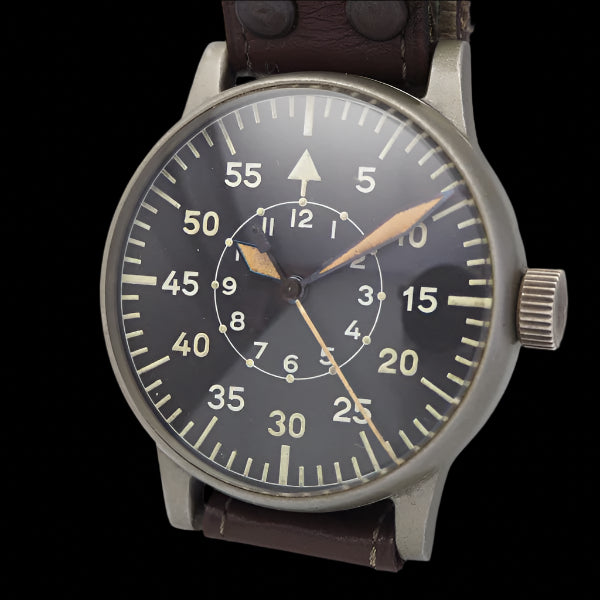 MWC Classic 46mm Limited Edition XL Luftwaffe Pattern Military Aviators Watch (Retro Dial Version) with Sapphire Crystal