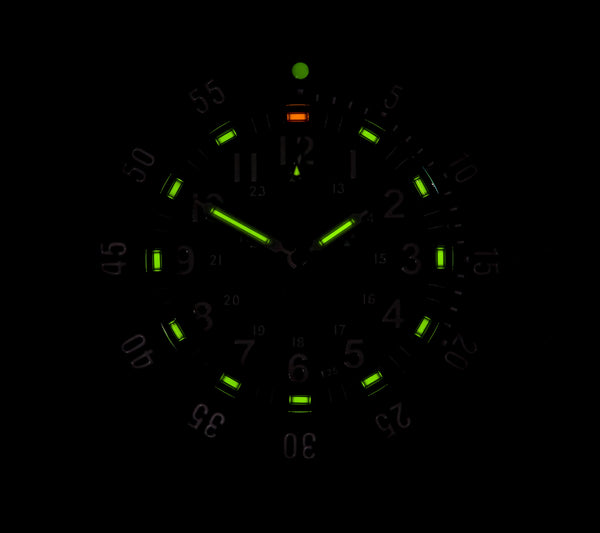 MWC P656 2025 Model PVD Tactical Series Watch with GTLS Tritium, Sapphire Crystal and Ten Year Battery Life (Non Date Version)