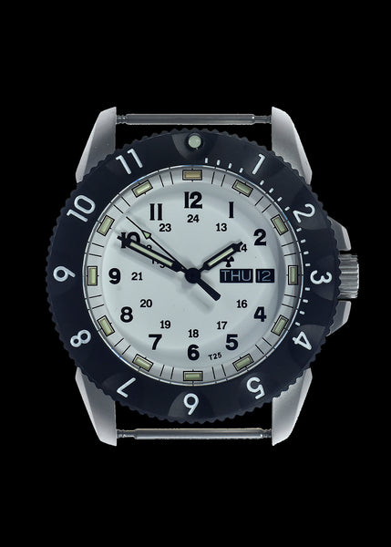 MWC P656 2025 Model Stainless Steel Tactical Series Watch with Day/Date, GTLS Tritium and Sapphire Crystal