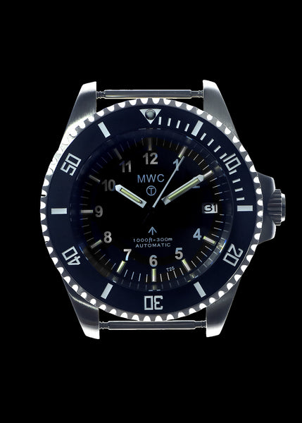 MWC 24 Jewel 300m Automatic Military Divers Watch with Tritium GTLS Tubes for Enhanced Nighttime Performance