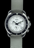 MWC NATO Pattern Stainless Steel Military Pilots Chronograph with Sapphire Crystal and Swiss Ronda Movement - 12 Hour GMT Bezel