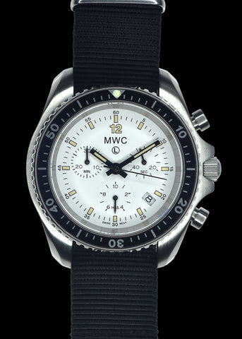 MWC NATO Pattern Stainless Steel Military Pilots Chronograph with Sapphire Crystal and Swiss Ronda Movement