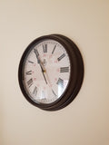 RAF 1943 Pattern Replica 12/24 Wall Clock with Silent Quartz Movement and Sweep Second Hand(Size 12"/30.5cm)