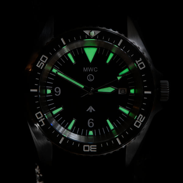 MWC Heavy Duty 300m Military Divers Watch in PVD Steel Case (Automatic) Latest Model with Ceramic Bezel and Sapphire Crystal