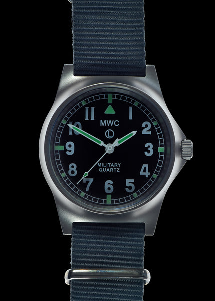 MWC G10 LM Non Date Stainless Steel Military Watch (Grey Strap)